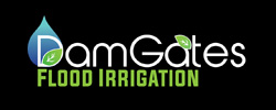 DamGates® Logo, gated flood irrigation gates